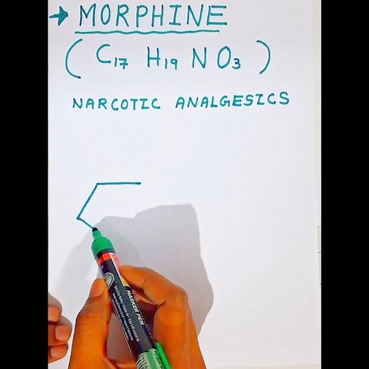 How to Draw Morphine Structure Easily | Organic Chemistry #Shorts