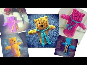 How to knit a teddy bear hand puppet