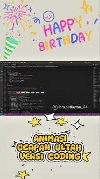 Happy Birthday version Programing language #happybirthday #birthday #cake