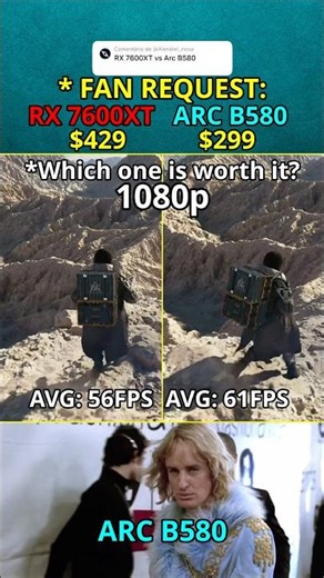 RX 7600 XT vs ARC B580 — Which one is worth it? FAN REQUEST 299