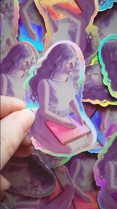👩🏻‍🎨✨ "Artist and Muse" Artist Stickers ✨👩🏻‍🎨 #holographicstickers #artistlife #newstickers