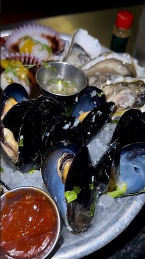 Seafood Platter at King's Fish House Calabasas #seafood #oysters #food