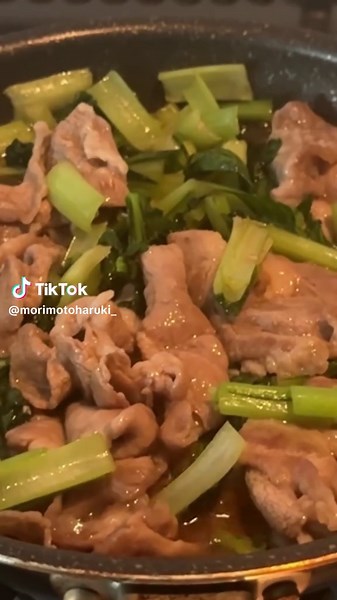 簡単で美味い！10分で作れる絶品豚肉と小松菜のオイスターソース炒め #小松菜 #小松菜レシピ #豚肉 #豚肉レシピ #簡単レシピ #おうちごはん #fyp