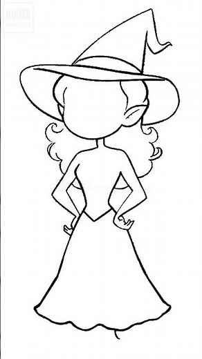 How to Draw Elphaba Witch From Wicked Like a Pro! 🎨✨ #Shorts #wicked #elphaba #howtodraw