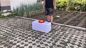 Portable Household Water Storage Containers, Rectangular Food Grade Plastic Bucket Large Drop-Resistant Plastic Water Tank for Outdoor Camping RV Self-Driving Tour(Size:50L)