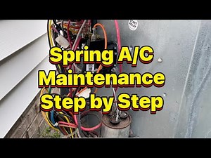 Step By Step Spring A/C Maintenance! York Heat Pump. #hvac #airconditioner
