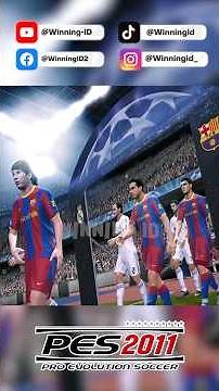 Pro Evolution Soccer 2011 | Barcelona vs Madrid Champions League #pes2011