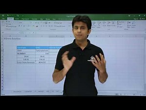 MS Excel: Not and If Error Video Lecture | How to become an Expert of MS Excel - Class 6