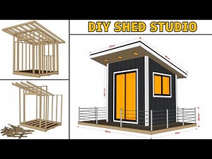 HOW TO BUILD A DIY SHED STUDIO STEP BY STEP |#diywoodworking #woodworkingprojects #4dstudio