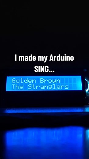 I made my Arduino SING... Golden Brown by The Stranglers