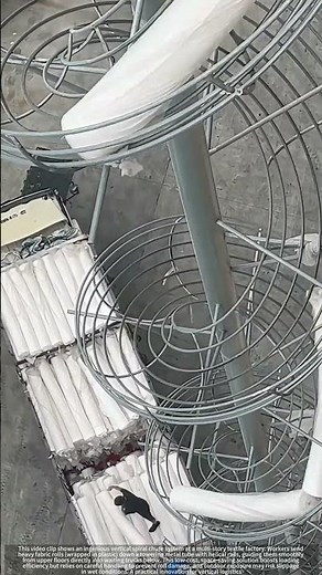 Vertical Spiral Chute : The Textile Factory’s Low-Cost Transport Hack