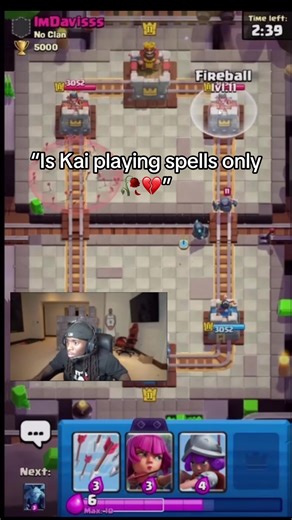 Kai Cenat's Unique Clash Royale Gameplay
