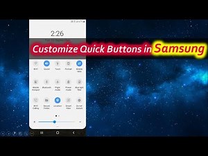 How to Customize Quick Buttons in Samsung