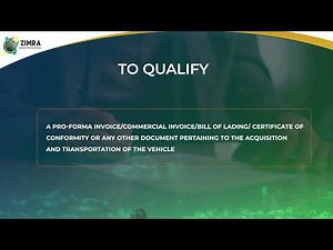 ZIMRA Civil Servants Duty Rebate requirements