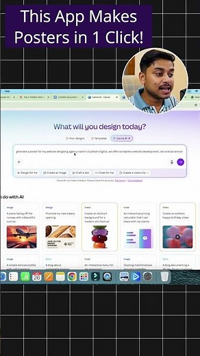 This App Makes Posters in 1 Click! 🔥 How to Create Posters with AI