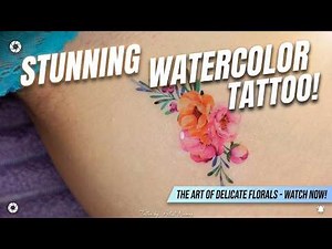 You Won't Believe This Is a Temporary Tattoo — Watercolor Florals 🔥