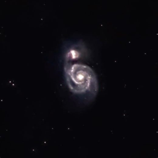 I pointed my telescope at the Whirlpool Galaxy