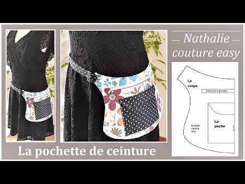 The belt pouch tutorial with its PDF pattern / Nathalie couture easy