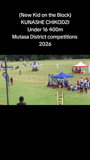 Kunashe Chikodzi, the new kid on the block won the 400m under 16 race during the Mutasa district competitions Held at Hillcrest college # Kunashe Chik