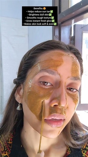 Stubborn Tan Gone in 10 Minutes?🤩 Try This!#tanremoval #detanning #summerskincare #ytshorts #diymask
