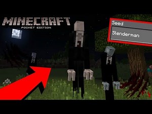 千万不要在MCPE种子码里打SLENDERMAN！！！|【都市传说/挑战】遇见SLENDERMAN！？发生灵异事件～