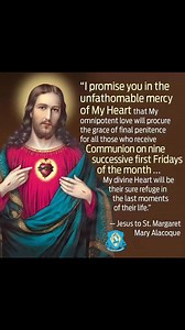 11 reactions · 11 shares | The First Fridays Devotion, also called...