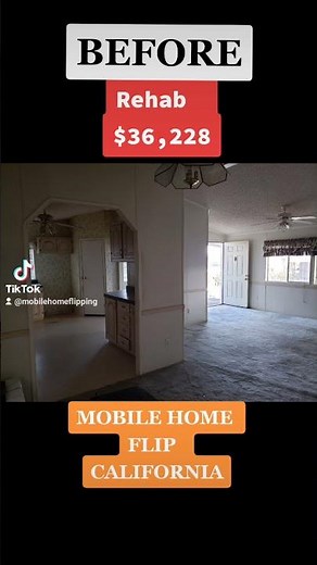 Before and After Flipping a Mobile Home