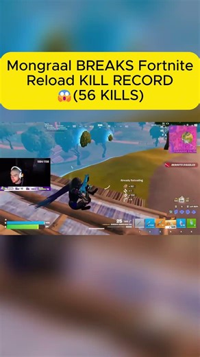 Mongraal BREAKS Fortnite Reload KILL RECORD (56 KILLS)