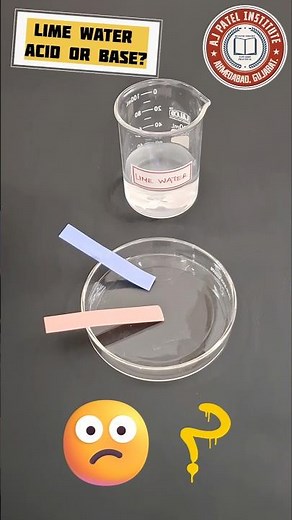 Lime Water Litmus Test 🧪 | Acid or Base? #shorts #science #chemistry #scienceexperiment #experiment