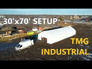 Full Setup 30’x70’ TMG Industrial Tent