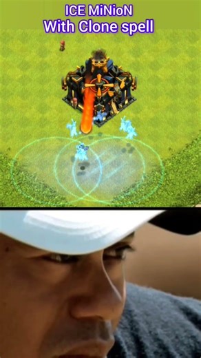 ICE MiNioN with Clone spell -#clashofclans #shortvideo #coc #gaming #sports #shorts