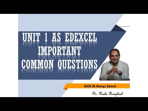 AS Unit 1 Edexcel Important common questions