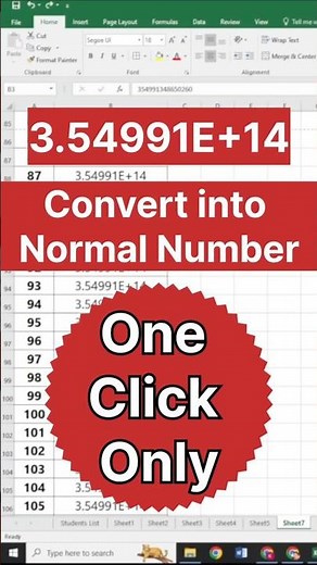 Excel Tip । Exponential Value To Normal Number । Easy Example #excel