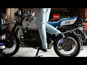 1988 BMW R100GS Cold kick start