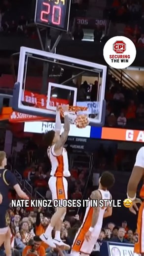 ACC Digital Network | 💥 PUNCTUATION 💥 Nate Kingz threw it down for the and-1 to put Syracuse up double digits late and seal the win. | Instagram