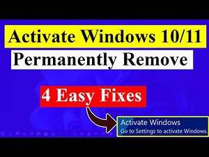 Remove “Activate Windows” Watermark Permanently | 4 Easy Methods (Windows 10/11)