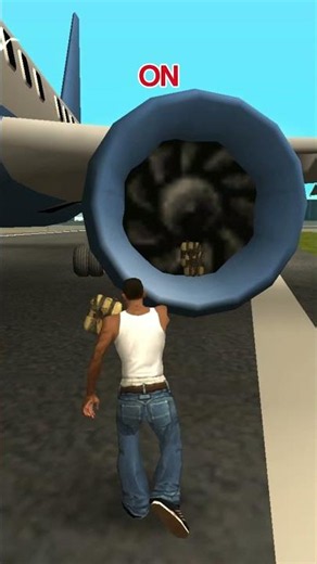 What Happens If You Put Sticky Bombs on a Plane Engine in GTA Games? ✈️💣 #gta #gtav #gaming