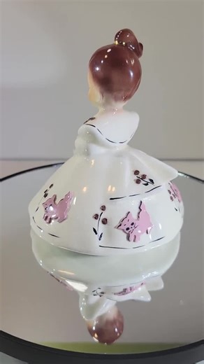Rare Josef Originals Girl With Cat and Pink Cats on Her Dress, "mindy" Ceramic, Vintage - Etsy