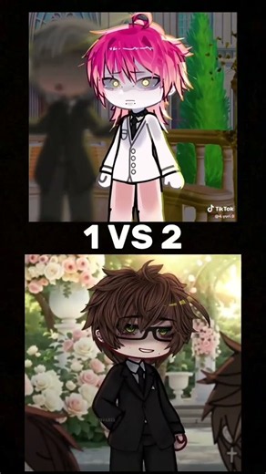 1 VS 2 #gachalife #gachameme #gachatrend #trend #shorts