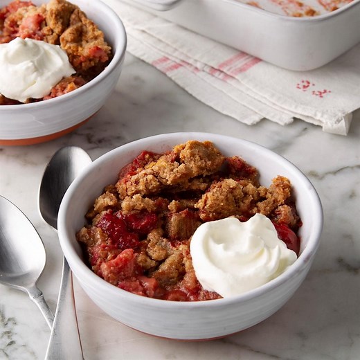 Strawberry Rhubarb Dump Cake