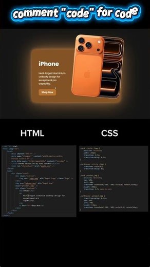iphone 17 card animation use | HTML | CSS | JS#JavaScript #html #css #animation #coding #ai #js #3D
