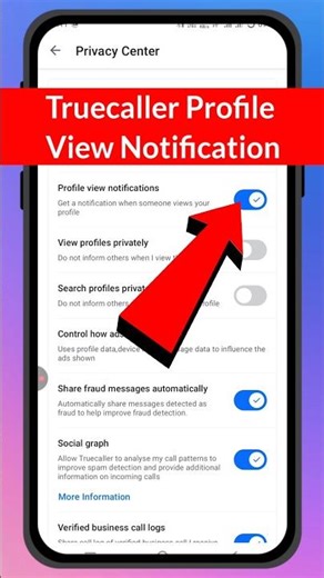 truecaller profile view notification