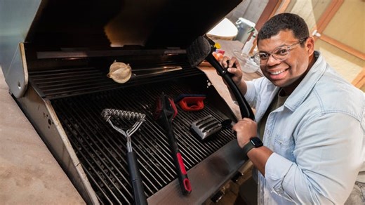 Ditch the brush. The safer way to clean your grill.
