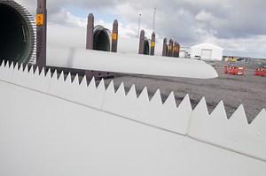 Does A Serrated Trailing Edge Cause Lightning Damage?