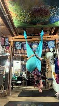 Aerial yoga butterfly split flip lunar moth sequence ￼