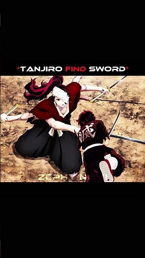 Tanjiro find rear sword 💀 #anime #demonslayer #fypシ #foryou