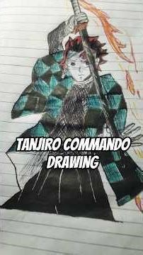 tanjiro commando drawing 💀🦅