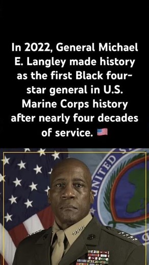 Historic First Black Marine General #MichaelLangley#USMarines#BlackHistory#Military#Breaking 🇺🇸