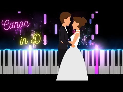 Pachelbel - CANON IN D - Wedding Song - Piano Tutorial with SHEET MUSIC