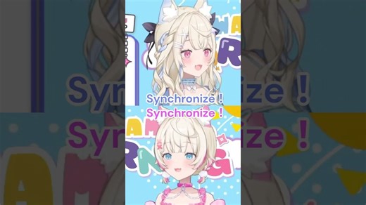 多次尝试同步失败后终于成功的Fuwawa对Mococo终于感应到她的电波感到非常开心